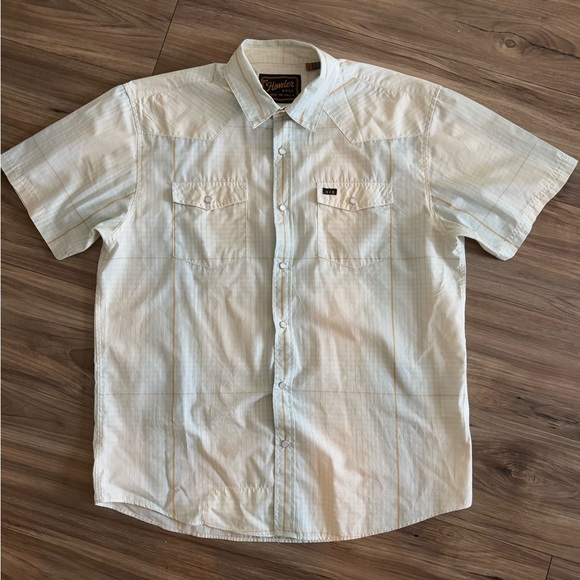 Howler Brothers H Bar B Snapshirt Roberts Plaid Cloud Blue •size: LARGE• - Picture 2 of 6